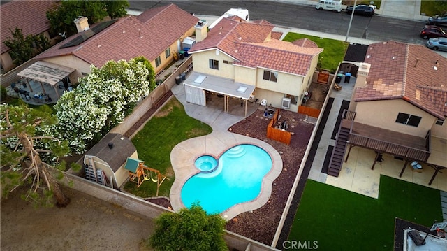 43816 Fallon Dr, Lancaster, CA 93535 - view of subject property with a pool