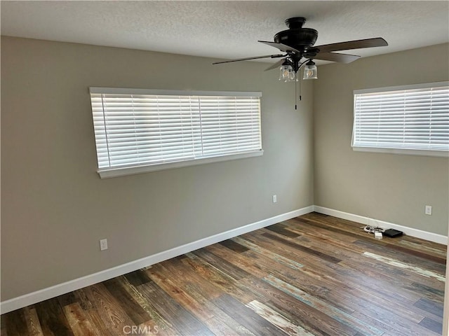 18083 Deodar St, Hesperia, CA 92345 - unfurnished room featuring ceiling fan, wood finished floors, and a textured ceiling