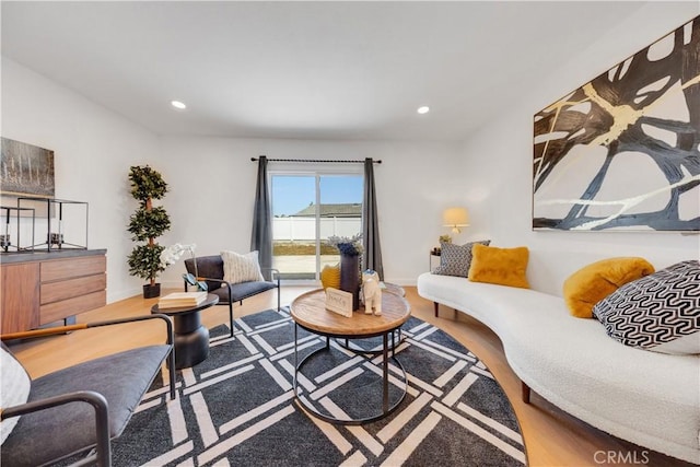 144 N Dommer Ave, Walnut, CA 91789 - living room with recessed lighting, wood finished floors, and baseboards