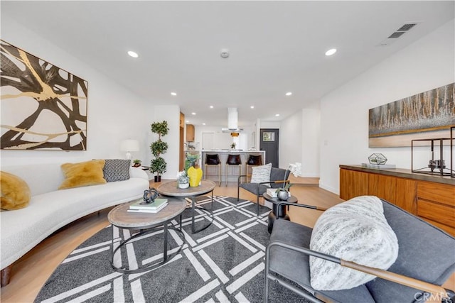 144 N Dommer Ave, Walnut, CA 91789 - living area with wood finished floors and recessed lighting