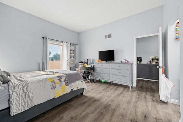 1380 E Washington Ave Unit 2, El Cajon, CA 92019 - bedroom with wood finished floors and baseboards