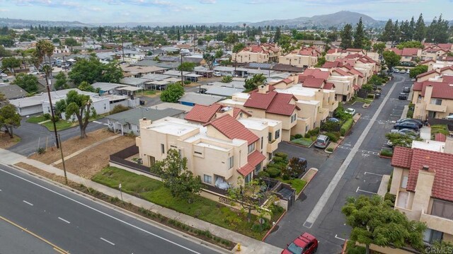 1380 E Washington Ave Unit 2, El Cajon, CA 92019 - aerial perspective of suburban area featuring a mountainous background