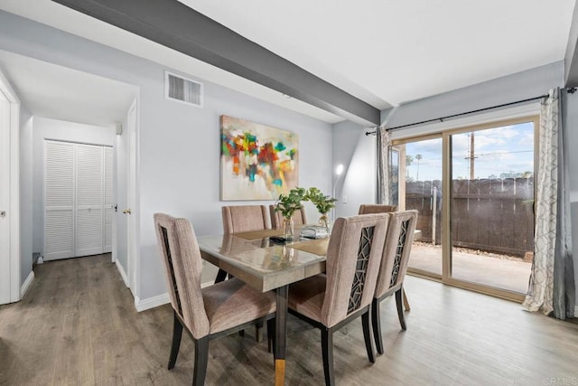 1380 E Washington Ave Unit 2, El Cajon, CA 92019 - dining space featuring light wood-style floors and baseboards