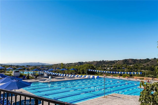 32022 Via Pavo Real, Coto De Caza, CA 92679 - community pool featuring a mountain view