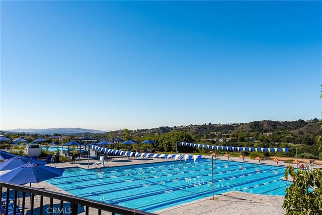 32022 Via Pavo Real, Coto De Caza, CA 92679 - community pool featuring a mountain view