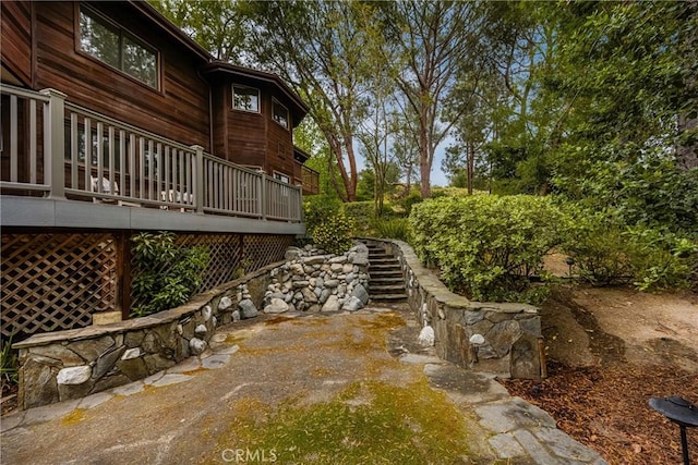 32022 Via Pavo Real, Coto De Caza, CA 92679 - view of yard featuring a wooden deck