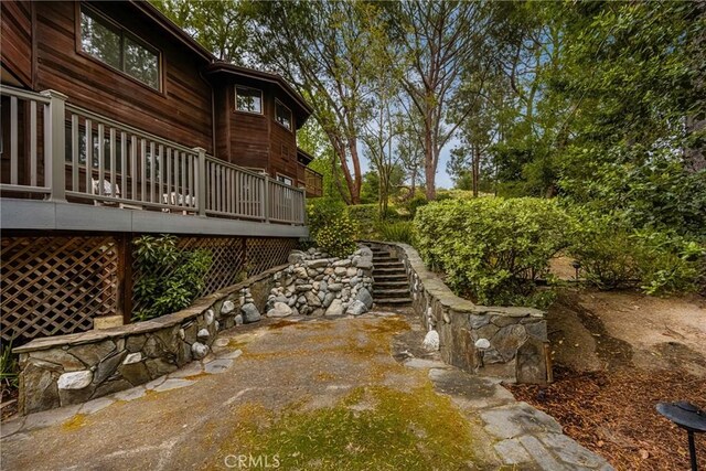 32022 Via Pavo Real, Coto De Caza, CA 92679 - view of yard featuring a wooden deck