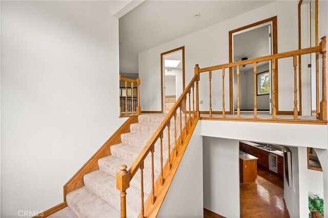 32022 Via Pavo Real, Coto De Caza, CA 92679 - stairs featuring wood finished floors