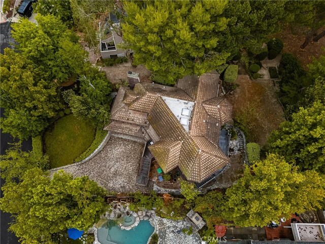 32022 Via Pavo Real, Coto De Caza, CA 92679 - drone / aerial view of a pool area