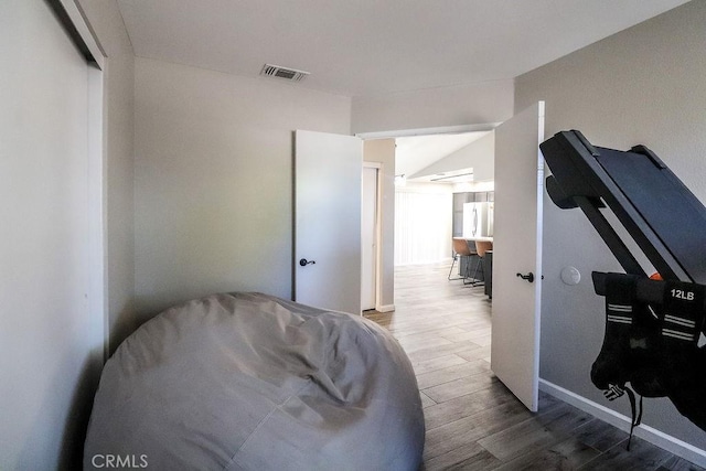 1330 Santa Fe Cir, Needles, CA 92363 - living area with wood finished floors and baseboards
