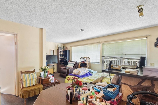 150 Richeth Rd, San Diego, CA 92114 - carpeted dining space featuring a textured ceiling