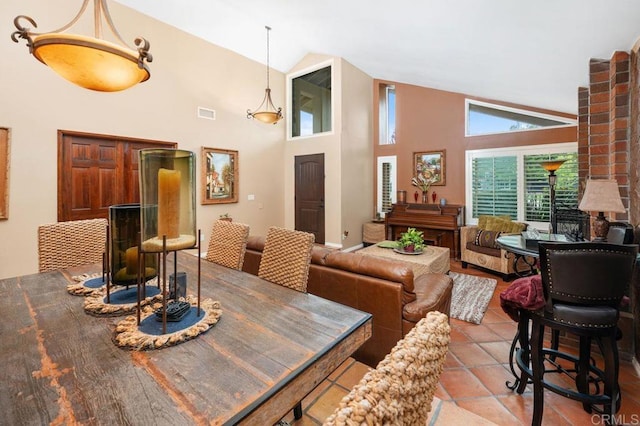 1663 Linda Sue Ln, Encinitas, CA 92024 - dining room with high vaulted ceiling