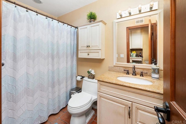 1663 Linda Sue Ln, Encinitas, CA 92024 - bathroom with vanity, tile patterned flooring, and a shower with shower curtain