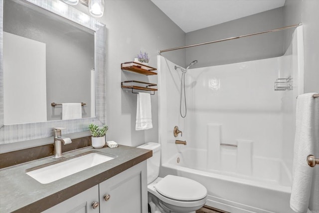 6363 Rancho Mission Rd Unit 4, San Diego, CA 92108 - full bath featuring vanity, shower / bathtub combination, and toilet