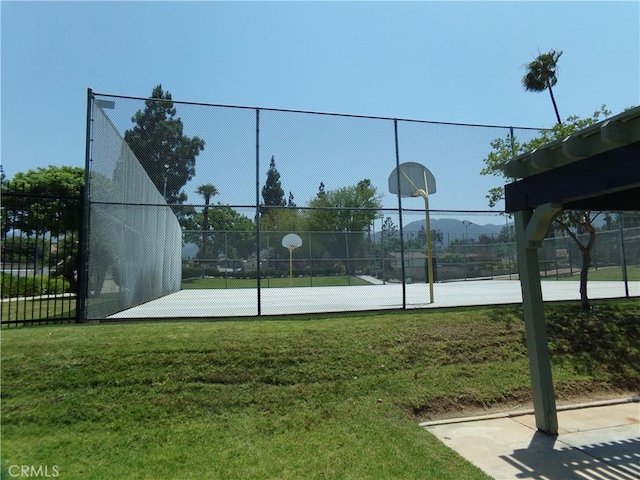 1598 Border Ave Unit H, Corona, CA 92882 - view of tennis court with community basketball court and a mountain view