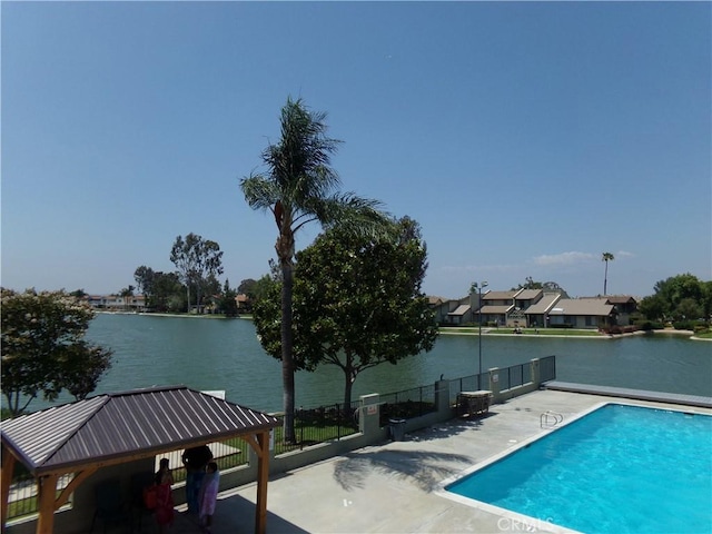 1598 Border Ave Unit H, Corona, CA 92882 - view of swimming pool with a water view and a residential view
