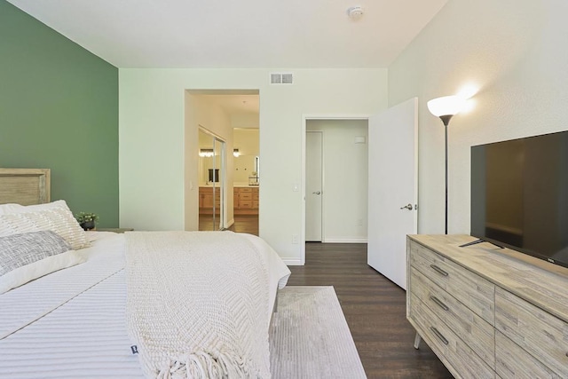 3171 Dehesa Rd Unit 3, El Cajon, CA 92019 - bedroom with dark wood finished floors and ensuite bath