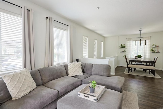 3171 Dehesa Rd Unit 3, El Cajon, CA 92019 - living room with dark wood-style floors and baseboards