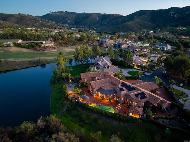 3198 Ashley Park Way, Jamul, CA 91935 - aerial view of property and surrounding area with a water and mountain view and nearby suburban area