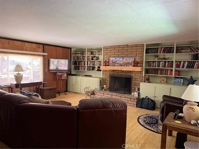 98011 Maine Rd, Kennedy Meadows, CA 93527 - living area with wood finished floors and a fireplace