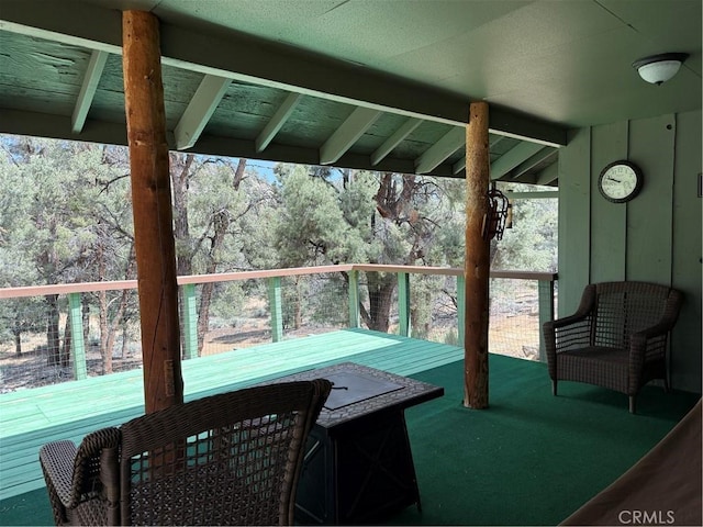 98011 Maine Rd, Kennedy Meadows, CA 93527 - view of wooden terrace