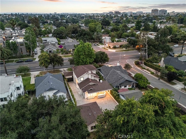 1281 E Orange Grove Blvd, Pasadena, CA 91104 - aerial view at dusk of a residential view