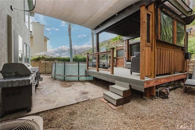 20019 Franks Way, Saugus, CA 91350 - view of patio / terrace featuring a deck