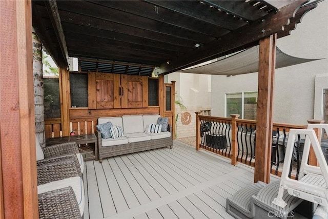 20019 Franks Way, Saugus, CA 91350 - deck with outdoor lounge area