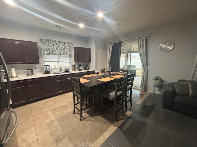 1884 Glow Pointe, San Jacinto, CA 92582 - dining space with light tile patterned flooring and recessed lighting