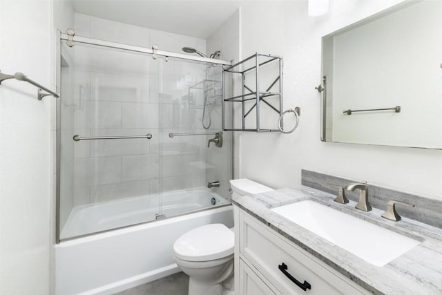 6848 Xana Way, Carlsbad, CA 92009 - bathroom featuring toilet, vanity, and enclosed tub / shower combo