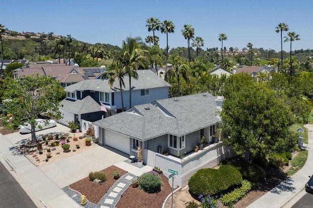 6848 Xana Way, Carlsbad, CA 92009 - aerial perspective of suburban area featuring a tree filled landscape