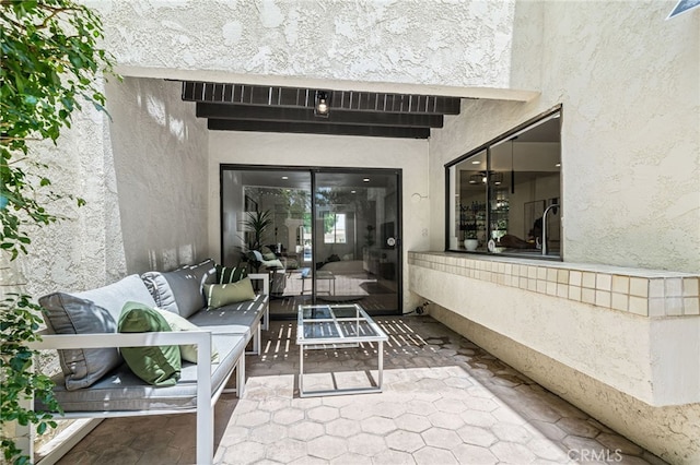 45405 Lupine Ln Unit 16, Palm Desert, CA 92260 - view of patio featuring outdoor lounge area