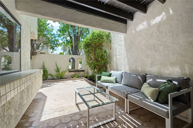 45405 Lupine Ln Unit 16, Palm Desert, CA 92260 - view of patio with an outdoor living space