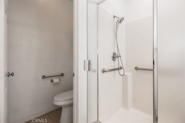 1171 Otano Way, Oxnard, CA 93030 - full bath featuring a stall shower, toilet, and tile patterned floors