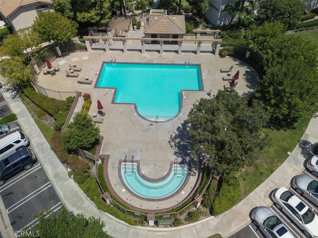 369 Chaumont Cir, Lake Forest, CA 92610 - aerial overview of property's location featuring a pool