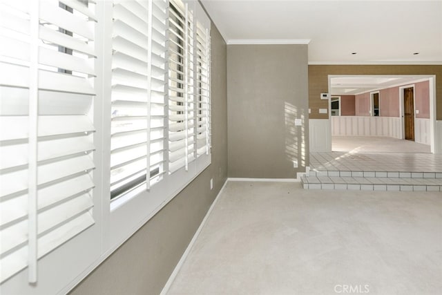 19355 Tomahawk Rd, Apple Valley, CA 92307 - unfurnished room featuring carpet, ornamental molding, and baseboards