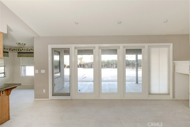 19355 Tomahawk Rd, Apple Valley, CA 92307 - entryway featuring light colored carpet and baseboards