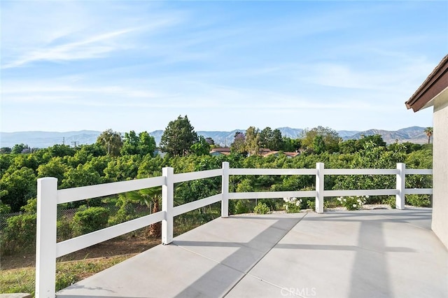 1563 Gary Ln, Redlands, CA 92374 - view of patio with a mountain view
