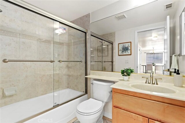 609 E Newmark Ave, Monterey Park, CA 91755 - bathroom with vanity and bath / shower combo with glass door