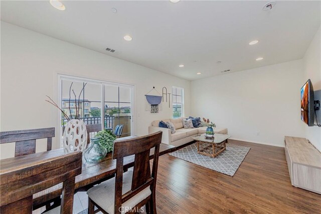 10410 Orchid Way, Santa Fe Springs, CA 90670 - living room with wood finished floors and recessed lighting