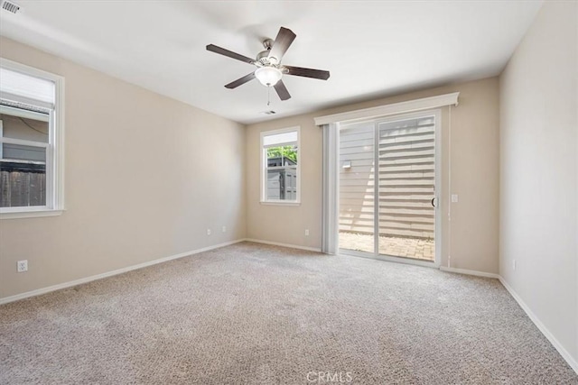 11506 Cuervo Way, Atascadero, CA 93422 - spare room with carpet flooring, ceiling fan, and baseboards