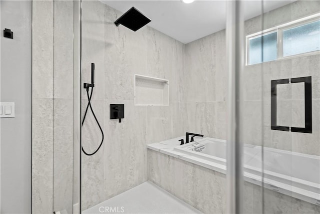 2014 Cumberland Rd, Glendora, CA 91741 - full bathroom with a stall shower and tile walls