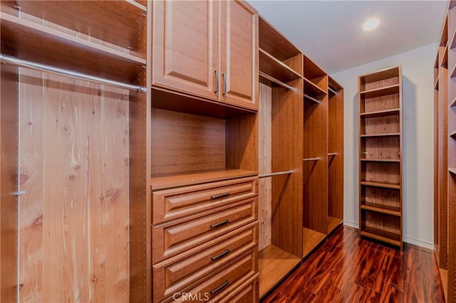 211 Franklin Ave, Redlands, CA 92373 - walk in closet with dark wood-type flooring