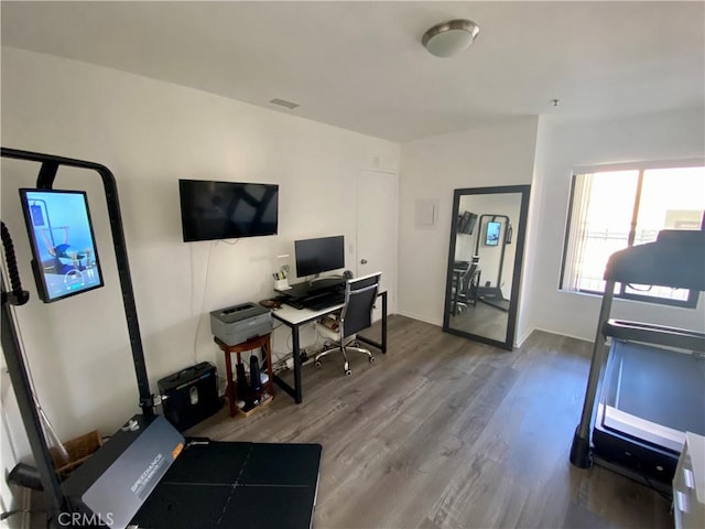 17722 Sergio Cir Unit 203, Huntington Beach, CA 92647 - office with wood finished floors