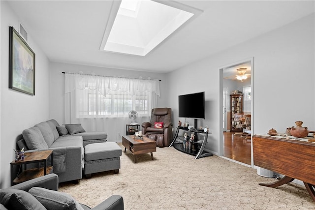 1426 E Colver Pl, Covina, CA 91724 - carpeted living area featuring a skylight