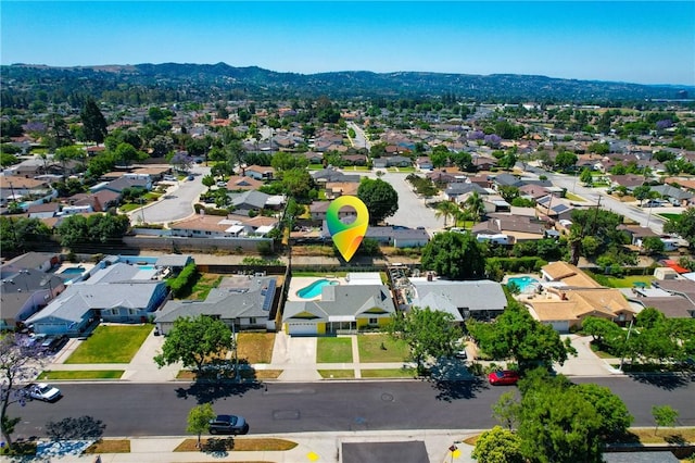 1426 E Colver Pl, Covina, CA 91724 - aerial view of residential area featuring a mountain backdrop
