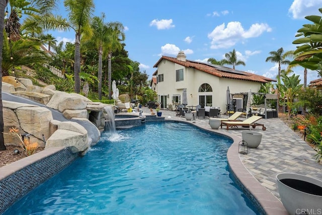 4520 Tarantella Ln, San Diego, CA 92130 - view of pool with a patio and a pool with connected hot tub