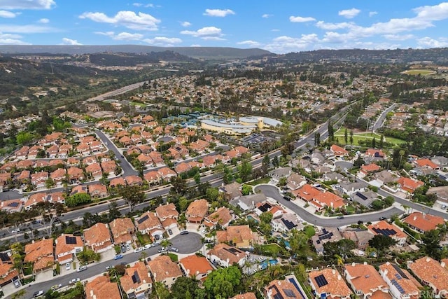 4520 Tarantella Ln, San Diego, CA 92130 - aerial view of property and surrounding area with a mountain backdrop and nearby suburban area