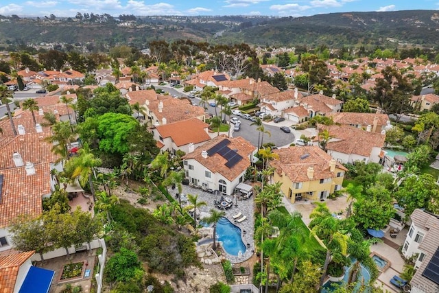 4520 Tarantella Ln, San Diego, CA 92130 - aerial view of property's location with a pool area and nearby suburban area