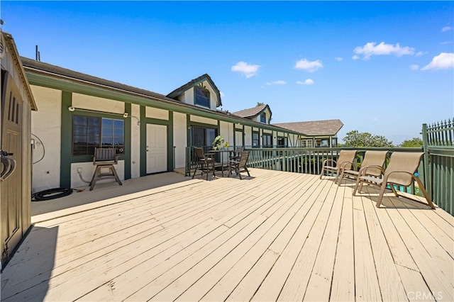 2360 Oakleaf Canyon Rd, Walnut, CA 91789 - wooden deck featuring outdoor dining area